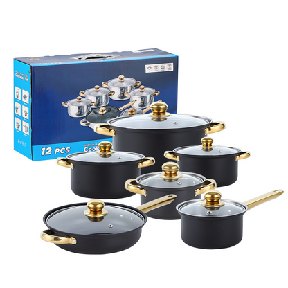 Kokset i rostfritt stål med nonstick-beläggning