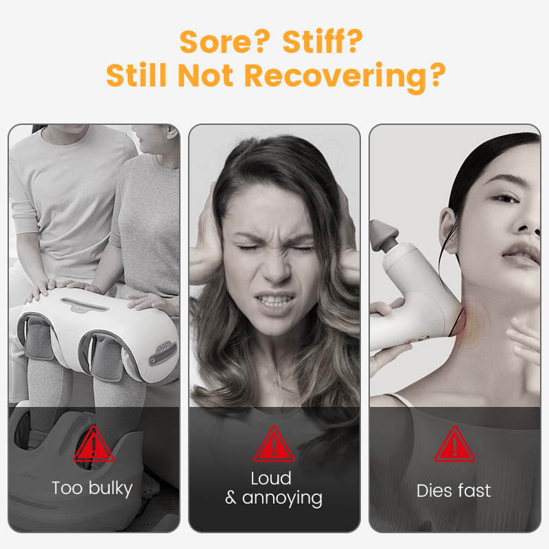 Bärbar djupvävnadsmassageapparat