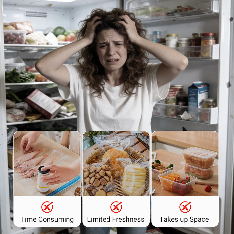 🥡Återanvändbara förslutningsbara matförvaringspåsar av aluminiumfolie  🔒✨ ♻️🛒