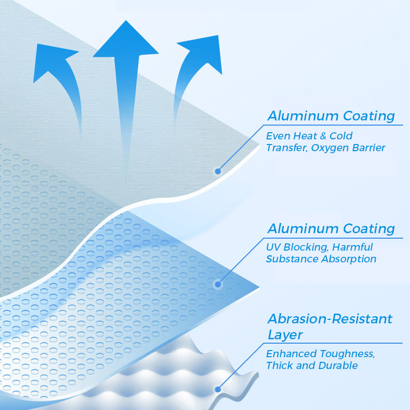 🥡Återanvändbara förslutningsbara matförvaringspåsar av aluminiumfolie  🔒✨ ♻️🛒