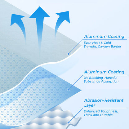 🥡Återanvändbara förslutningsbara matförvaringspåsar av aluminiumfolie  🔒✨ ♻️🛒