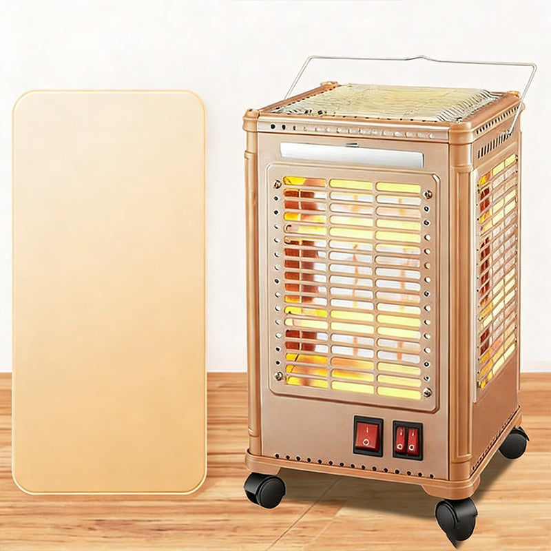 5-sidig bärbar elektrisk värmare med grillplatta