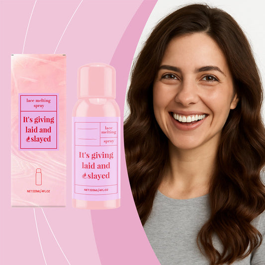 Felfri osynlig peruk och spets smälta spray