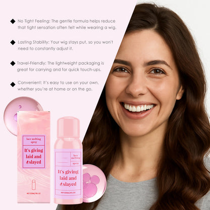 Felfri osynlig peruk och spets smälta spray