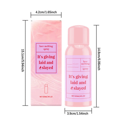 Felfri osynlig peruk och spets smälta spray