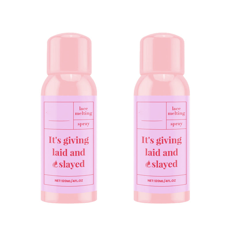 Felfri osynlig peruk och spets smälta spray