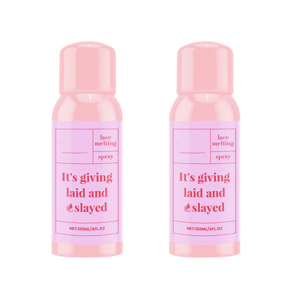 Felfri osynlig peruk och spets smälta spray