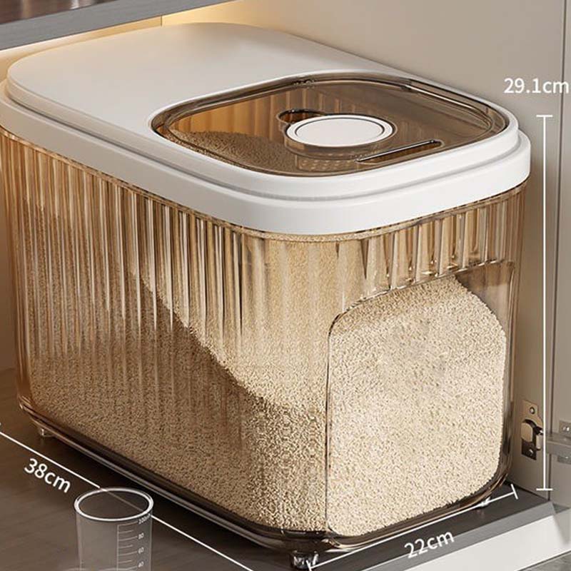 Matförvaringsbehållare med stor kapacitet och skjutlock