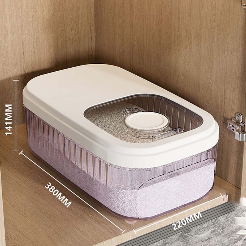 Matförvaringsbehållare med stor kapacitet och skjutlock