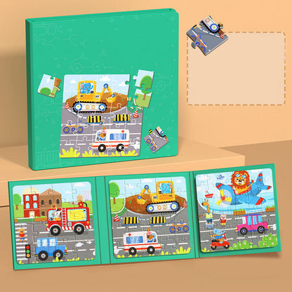 Magnetisk byggbok för barn