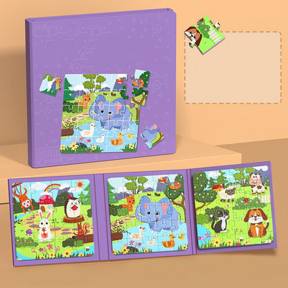 Magnetisk byggbok för barn