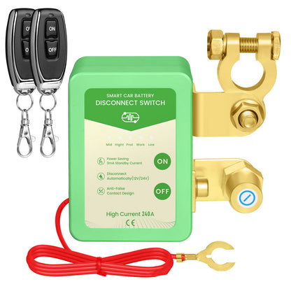 ⚡ Begränsad tid 50% rabatt 🔋🚗 12V/24V Fjärrstyrd bilbatteri avstängningsbrytare | Stöldskydd & energibesparande design ✅🔝