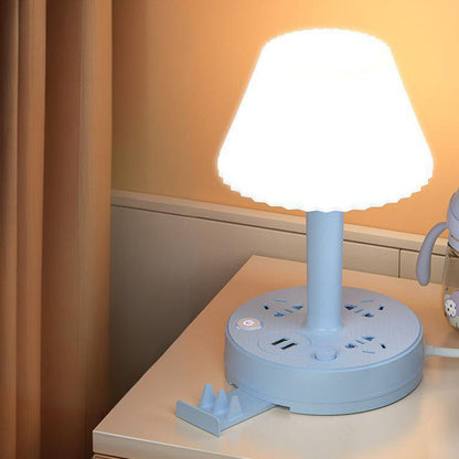 🔥50 % RABATT NU! ✨Bordslampa med USB-port och uttag
