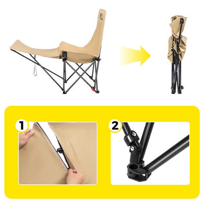 🪑 50% RABATT! 🌿 Portabel Justerbar Hopfällbar Stol för Utomhusbruk – Lätt, Stabil & Mångsidig – Perfekt för Trädgård, Camping, Strand eller Terrass – Enkel Transport och Montering 🏕️✨
