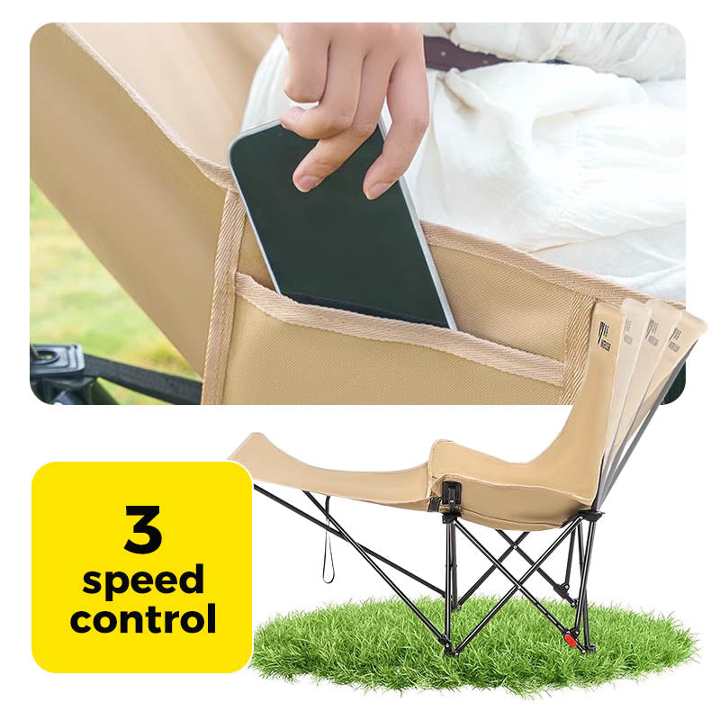 🪑 50% RABATT! 🌿 Portabel Justerbar Hopfällbar Stol för Utomhusbruk – Lätt, Stabil & Mångsidig – Perfekt för Trädgård, Camping, Strand eller Terrass – Enkel Transport och Montering 🏕️✨
