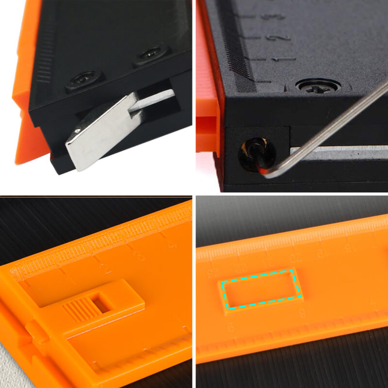 Linjal för oregelbunden mätning av krökning