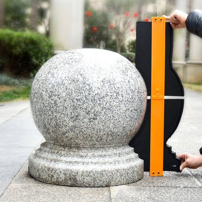 Linjal för oregelbunden mätning av krökning