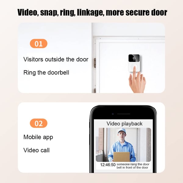🔥49% rabatt på varm försäljning 2026 🔥Wireless Video Doorbell With Camera