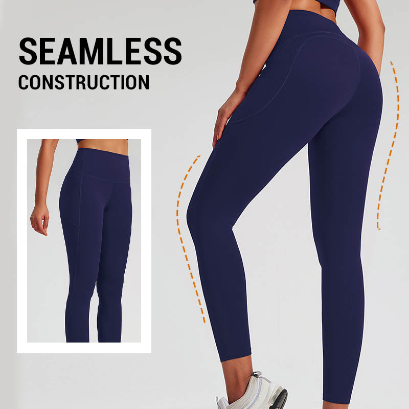 🔥2026 Hetaste Säljen🔥 Damliga Höghälsade Yogaleggings i Sömlöst Material – Snabbtorkande