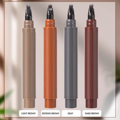 ✏️ 50% RABATT! 🎉 Vattentät Ögonbrynspenna – 4-in-1 Spetsar, Långvarig & Precis Fyllning 🖌️📦