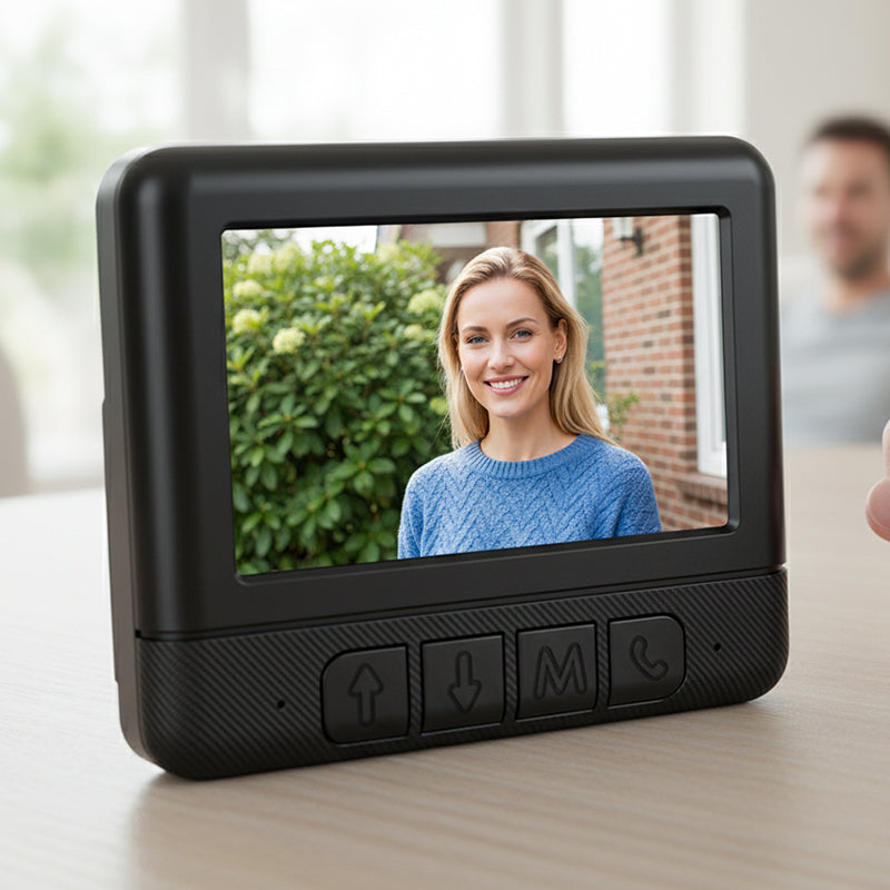 ⏳Begränsad tid 50 % rabatt⏰Trådlös smart videodörrklocka med skärm📹