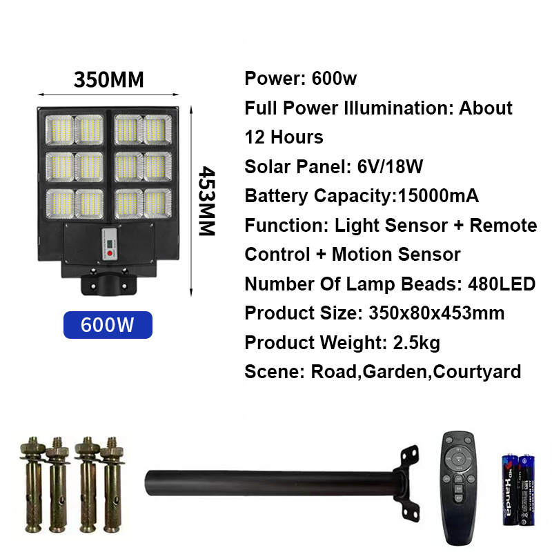 🔥Smart Solcellsdriven Gatulampa - Rörelsesensor, Fjärrkontroll