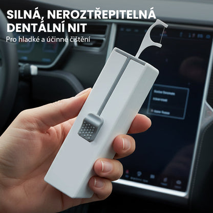 Engångsflosspinnar Bärbar automatisk flossdispenser