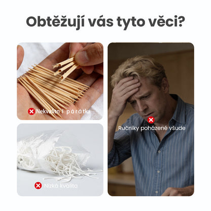 Engångsflosspinnar Bärbar automatisk flossdispenser