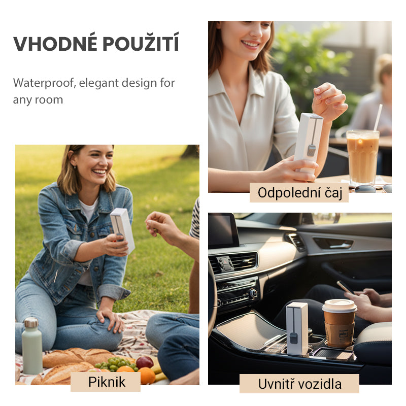 Engångsflosspinnar Bärbar automatisk flossdispenser