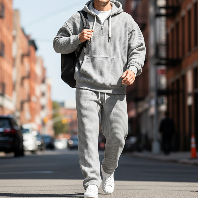 ✈Fri frakt Herrens✨Begränsad tid – 50% rabatt⏰ Kapuzenpullover & Sweatpants Set