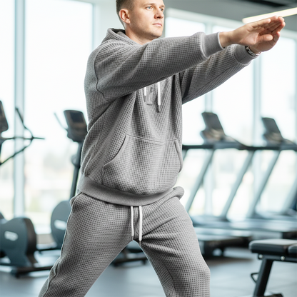 ✈Fri frakt Herrens✨Begränsad tid – 50% rabatt⏰ Kapuzenpullover & Sweatpants Set