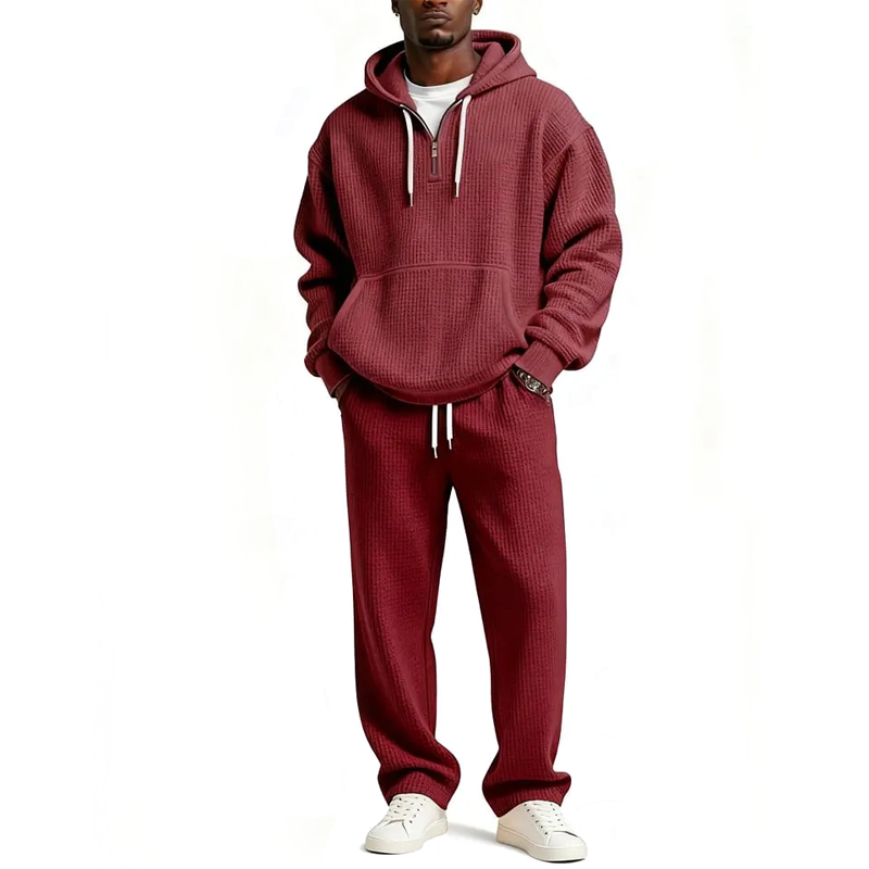 ✈Fri frakt Herrens✨Begränsad tid – 50% rabatt⏰ Kapuzenpullover & Sweatpants Set