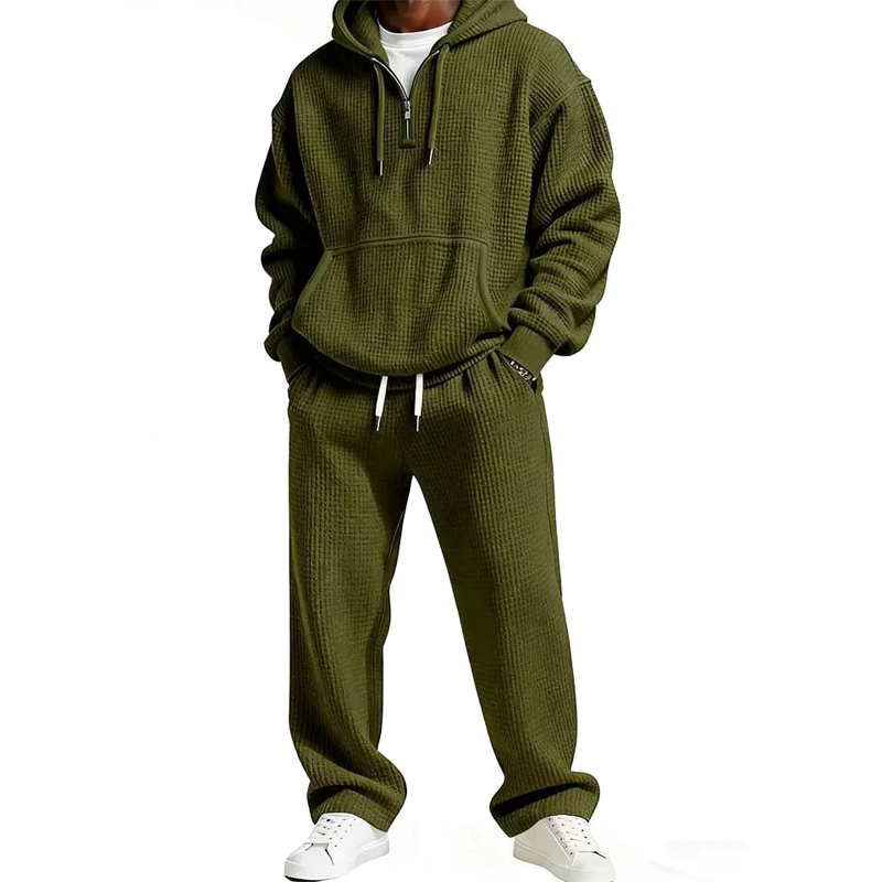 ✈Fri frakt Herrens✨Begränsad tid – 50% rabatt⏰ Kapuzenpullover & Sweatpants Set