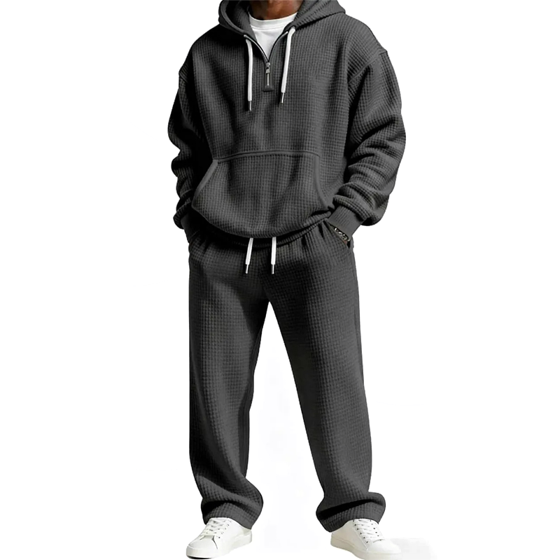✈Fri frakt Herrens✨Begränsad tid – 50% rabatt⏰ Kapuzenpullover & Sweatpants Set