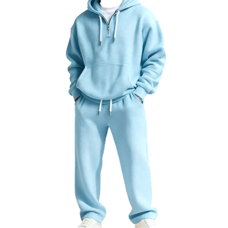 ✈Fri frakt Herrens✨Begränsad tid – 50% rabatt⏰ Kapuzenpullover & Sweatpants Set