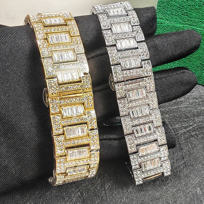 🎁Begränsad tid 60 % rabatt💥🎁Lyxig fyrkantig strassklocka – elegant glitter för varje tillfälle