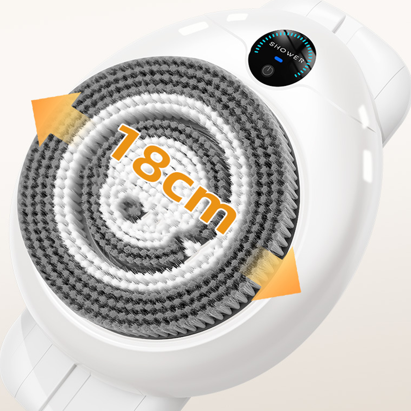 🚿 🧖 Väggmonterad Elektrisk Ryggskrubb – 3D-Massage, Vandrat & Vattentät Design ⚡