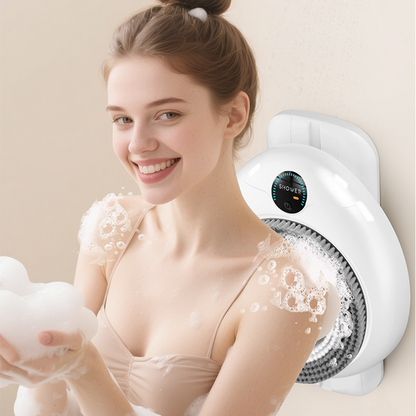 🚿 🧖 Väggmonterad Elektrisk Ryggskrubb – 3D-Massage, Vandrat & Vattentät Design ⚡