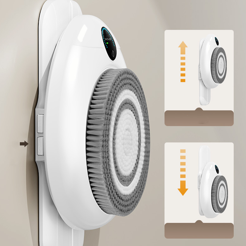 🚿 🧖 Väggmonterad Elektrisk Ryggskrubb – 3D-Massage, Vandrat & Vattentät Design ⚡