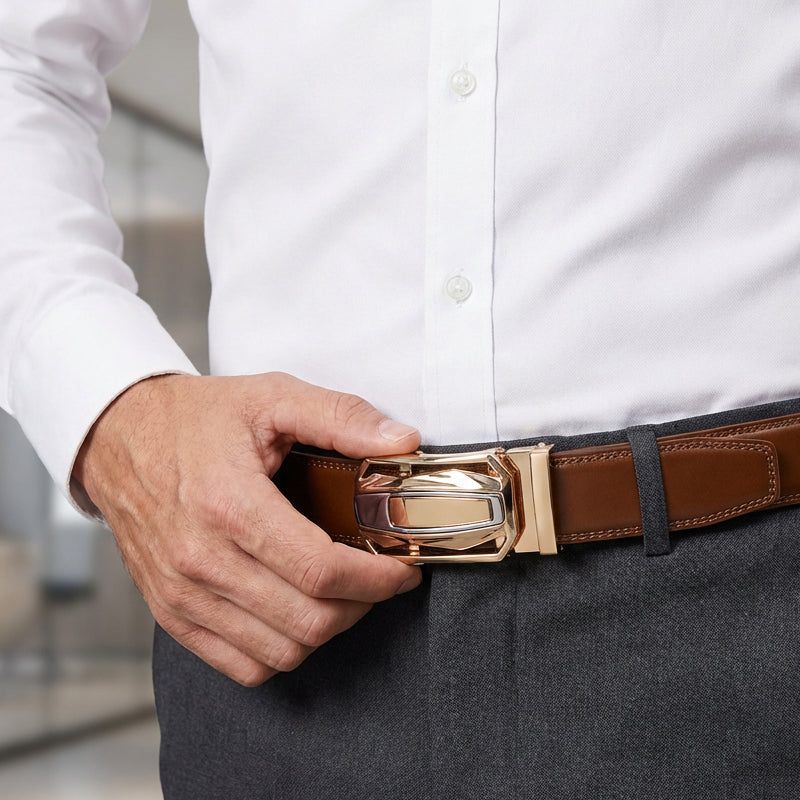 🧳 50% RABATT! 👔 Ratchetbälte för Män – Inställningsbar, Tålig & Passar för Klädsel & Fritid 🛠️