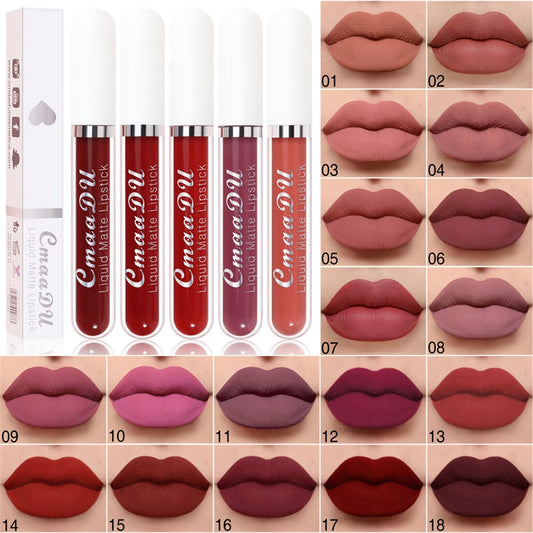 💄  50% rabatt!   ✨ Matt vattentät flytande läppstift – 18 färger, hållbar, sammetslät för ett perfekt utseende 👄