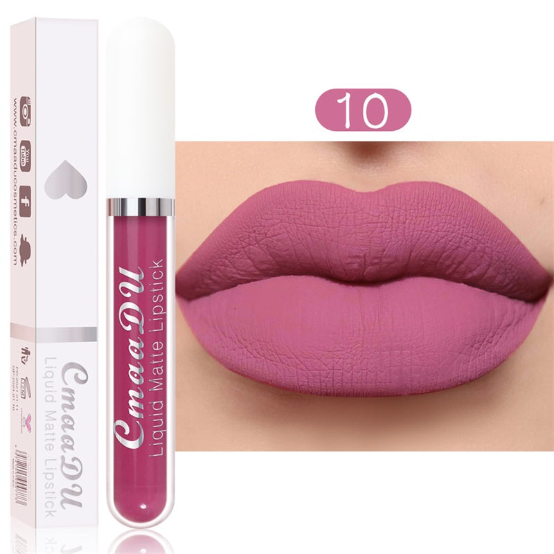 💄  50% rabatt!   ✨ Matt vattentät flytande läppstift – 18 färger, hållbar, sammetslät för ett perfekt utseende 👄