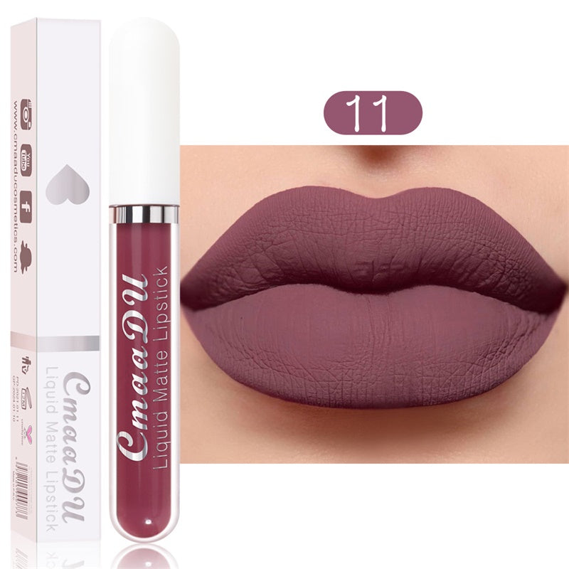 💄  50% rabatt!   ✨ Matt vattentät flytande läppstift – 18 färger, hållbar, sammetslät för ett perfekt utseende 👄