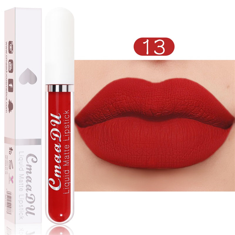 💄  50% rabatt!   ✨ Matt vattentät flytande läppstift – 18 färger, hållbar, sammetslät för ett perfekt utseende 👄