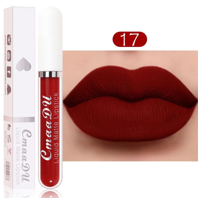 💄  50% rabatt!   ✨ Matt vattentät flytande läppstift – 18 färger, hållbar, sammetslät för ett perfekt utseende 👄