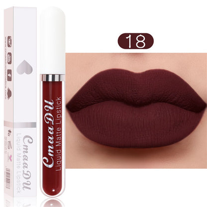 💄  50% rabatt!   ✨ Matt vattentät flytande läppstift – 18 färger, hållbar, sammetslät för ett perfekt utseende 👄