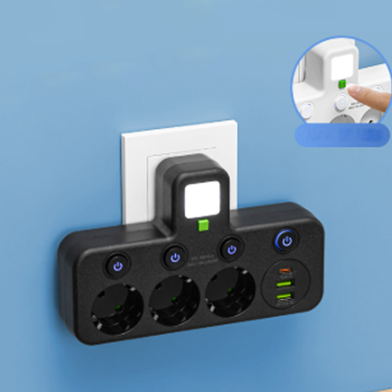 🔌 50% RABATT! ⚡ Smart Grenuttag med USB – Överbelastningsskydd, USB-C Laddning & Barnsäker Skydd 🔒
