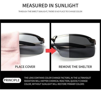 ⏰ Endast nu 50% rabatt!🔥2026 Fotokroma solglasögon med polariserade och antibländande glas (50% REA)