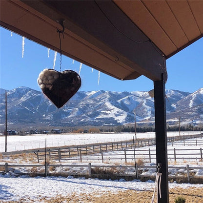 📢📢50 % rabatt! Hjärtaformad fågelbo-ram – rustik dekoration och stöd för djurlivet🕊️❤️