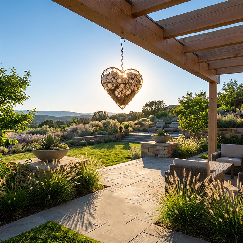 📢📢50 % rabatt! Hjärtaformad fågelbo-ram – rustik dekoration och stöd för djurlivet🕊️❤️